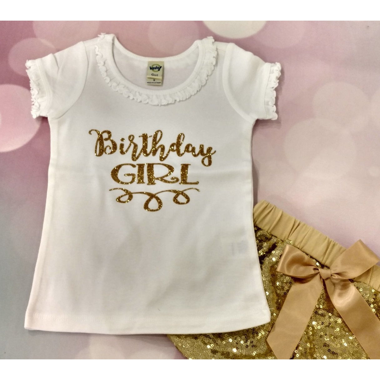 JJ Bowtique Birthday Girl Shirt